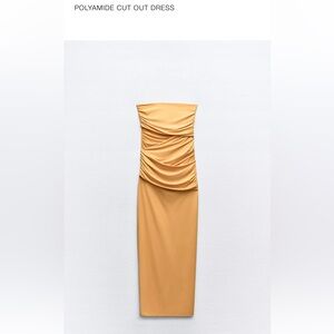 Zara polyamide cut out dress. Small